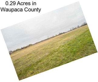 0.29 Acres in Waupaca County