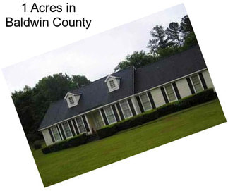 1 Acres in Baldwin County