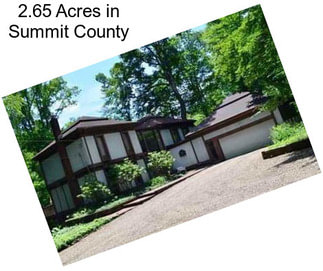 2.65 Acres in Summit County