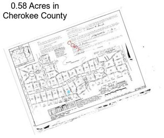 0.58 Acres in Cherokee County