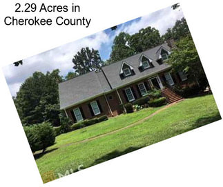 2.29 Acres in Cherokee County
