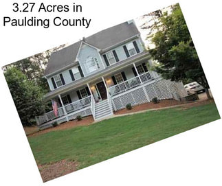 3.27 Acres in Paulding County