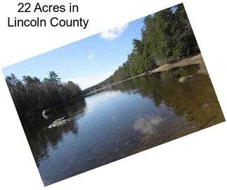 22 Acres in Lincoln County