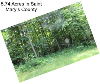 5.74 Acres in Saint Mary\'s County