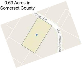 0.63 Acres in Somerset County