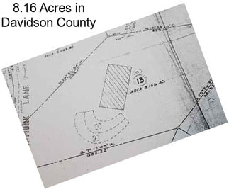 8.16 Acres in Davidson County