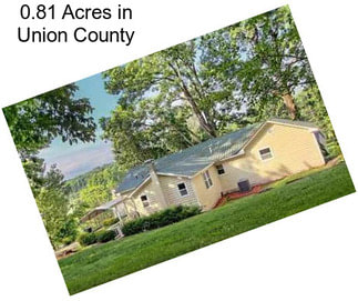 0.81 Acres in Union County