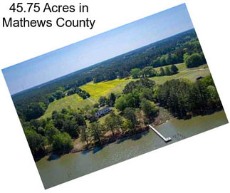 45.75 Acres in Mathews County