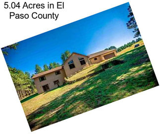 5.04 Acres in El Paso County