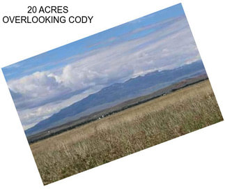 20 ACRES OVERLOOKING CODY