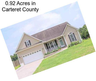 0.92 Acres in Carteret County