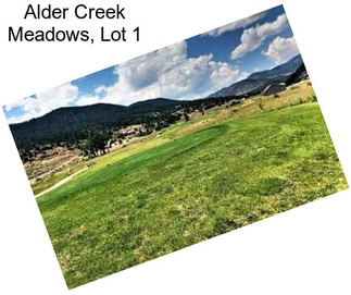 Alder Creek Meadows, Lot 1