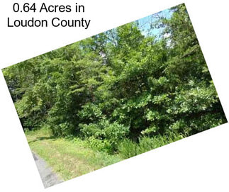 0.64 Acres in Loudon County