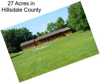 27 Acres in Hillsdale County