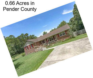 0.66 Acres in Pender County