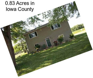 0.83 Acres in Iowa County