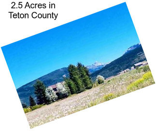 2.5 Acres in Teton County