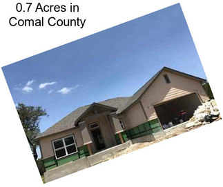 0.7 Acres in Comal County