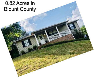 0.82 Acres in Blount County