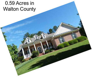 0.59 Acres in Walton County