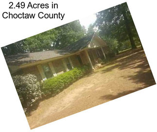 2.49 Acres in Choctaw County