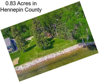 0.83 Acres in Hennepin County