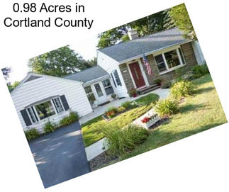 0.98 Acres in Cortland County