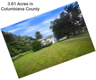 3.61 Acres in Columbiana County