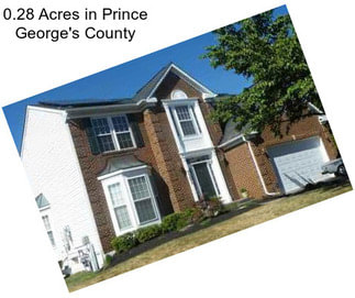 0.28 Acres in Prince George\'s County