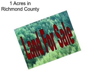 1 Acres in Richmond County