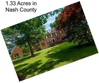 1.33 Acres in Nash County