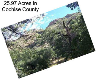 25.97 Acres in Cochise County