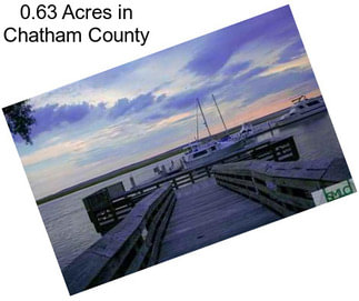 0.63 Acres in Chatham County