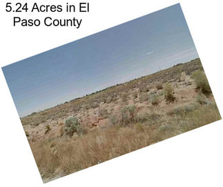 5.24 Acres in El Paso County