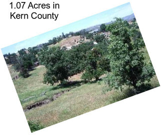 1.07 Acres in Kern County