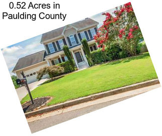 0.52 Acres in Paulding County