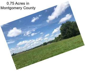 0.75 Acres in Montgomery County