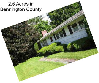 2.6 Acres in Bennington County