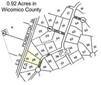 0.92 Acres in Wicomico County