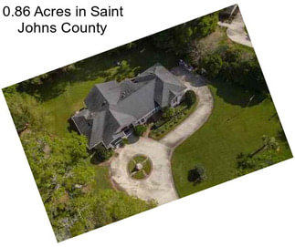0.86 Acres in Saint Johns County