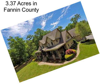 3.37 Acres in Fannin County
