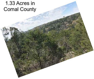 1.33 Acres in Comal County