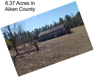 6.37 Acres in Aiken County
