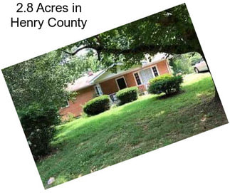 2.8 Acres in Henry County