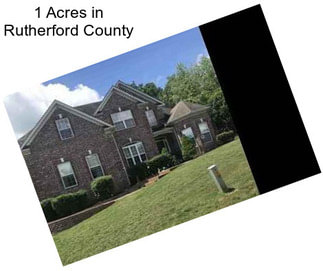 1 Acres in Rutherford County