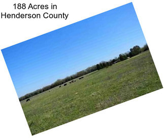 188 Acres in Henderson County