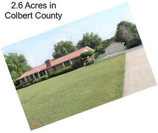 2.6 Acres in Colbert County