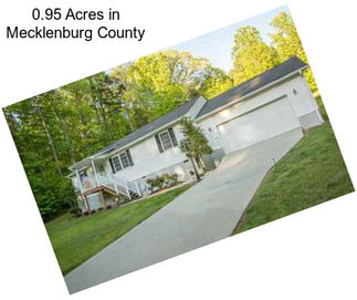 0.95 Acres in Mecklenburg County