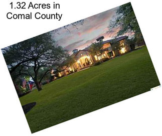 1.32 Acres in Comal County