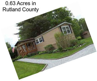 0.63 Acres in Rutland County